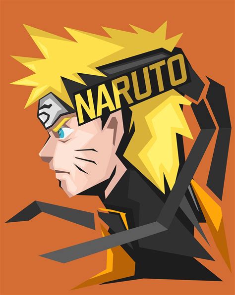 Uzumaki Naruto Anime Orange Background Wallpapers Hd