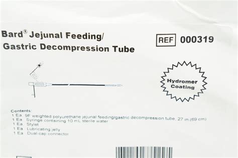 Bard 000319 Jejunal Feeding Gastric Decompression Tube X Imedsales