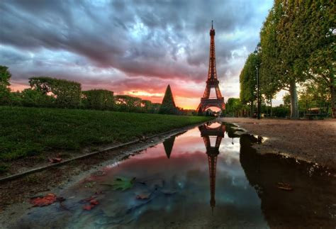 Eiffel Tower At Dusk Photo One Big Photo