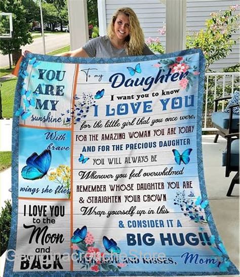 Blanket To My Daughter Blanket From Mom I Love You To The Etsy