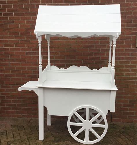 Candy Sweet Carts For Sale White Painted Fully Collapsible Ready Now B7f