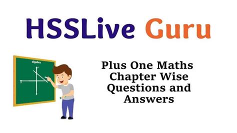 Plus One Maths Chapter Wise Questions And Answers Kerala Hsslive Guru