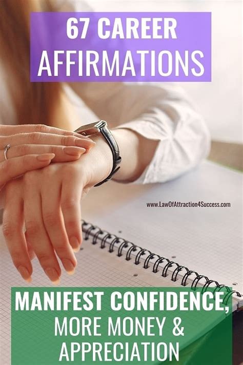 67 Powerful Career Affirmations To Manifest More Confidence Success