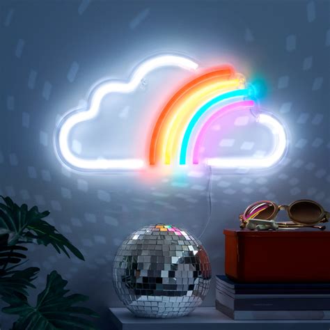 Rainbow Cloud Led Neon Sign West And Arrow