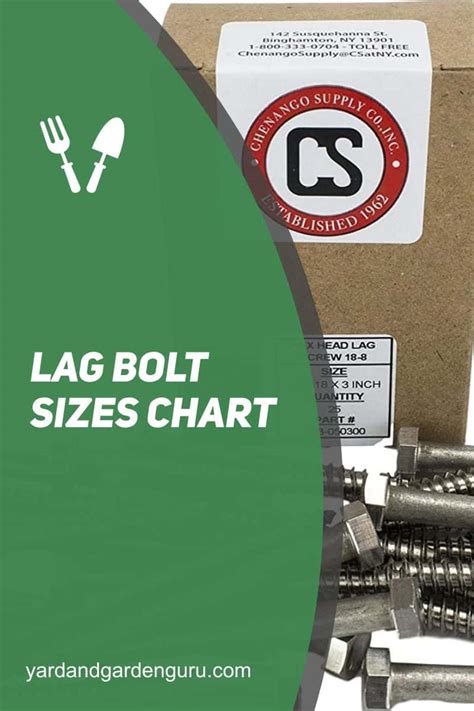 Lag Bolt Sizes Chart
