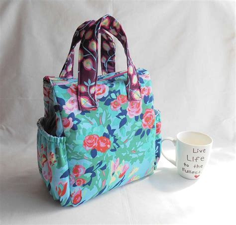 Insulated Lunch Bag Pdf Pattern Tote Bag Sewing Pattern
