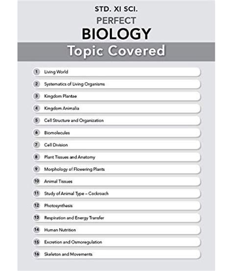 Std 11 Perfect Biology Notes Book Fyjc Biology Guide Science