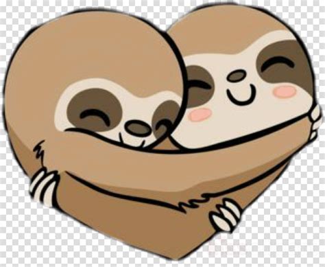 Jul 29, 2021 29 notes. cartoon sloth cheek heart love clipart - Cartoon, Sloth ...