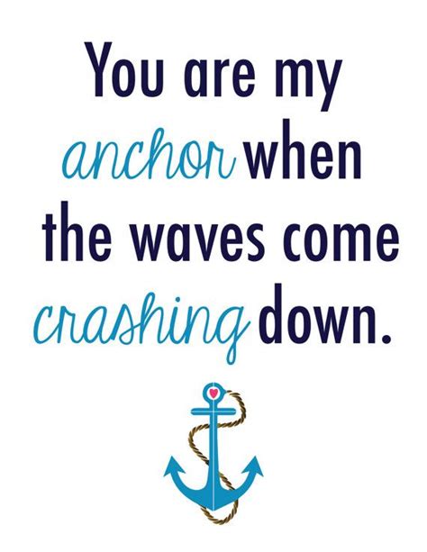 Instant Downloadyou Are My Anchor Quote By Elmststudioprintable