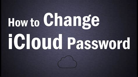 How To Change Your ICloud Password How To Change Apple ID Password