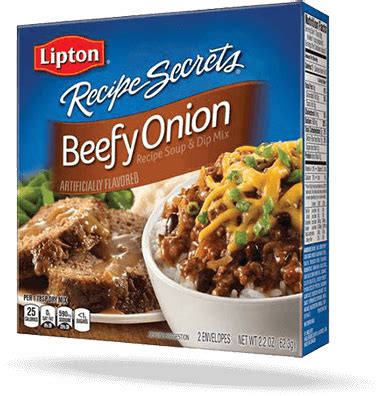 I always have this lipton recipe serets beefy onion soup and dip mix on hand. Recipes lipton beefy onion soup mix - delightfulart.org