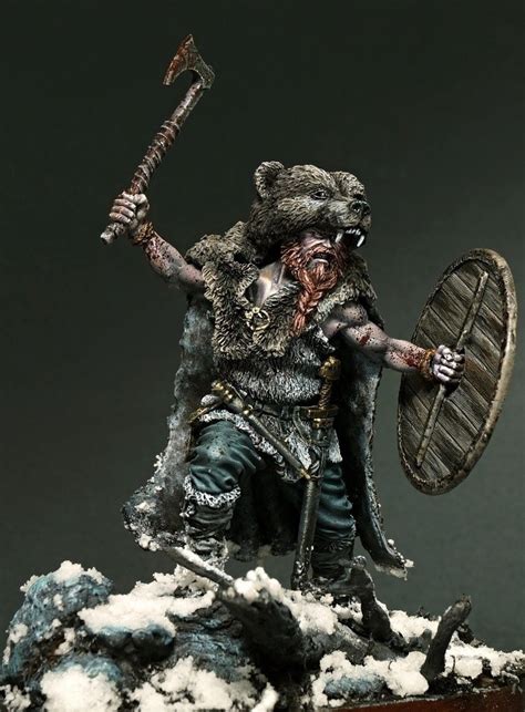 Viking Berserker In Bears Skin Attica Miniatures Shop