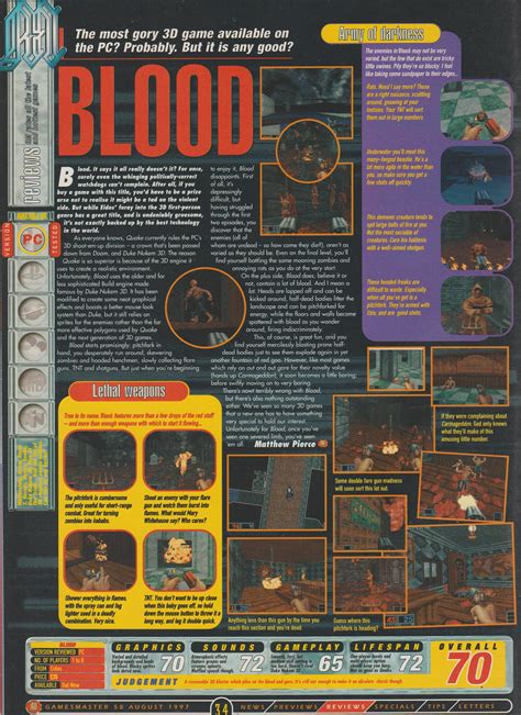Blood Pc Review August 1997 Rdosgaming