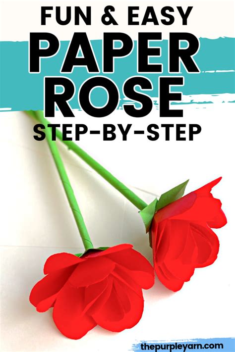How To Make A Paper Rose Step By Step Paper Roses Rose Step By Step