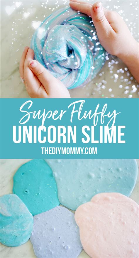 Make Fluffy Unicorn Slime The Best Fluffy Slime Recipe The Diy Mommy