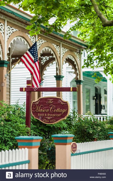 Usa New Jersey Cape May The Mason Cottage Sign For Bed And