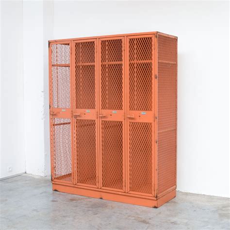 Vintage Industrial Metal Locker Cabinet 111070