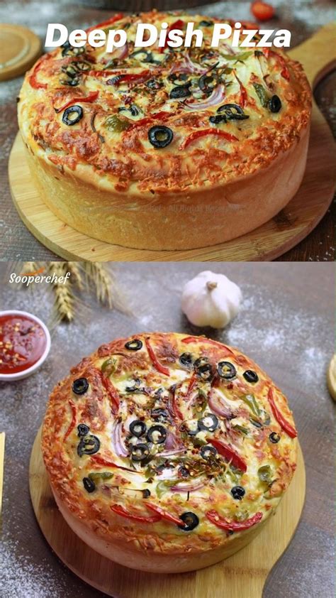 Deep Dish Pizza Recipe By Sooperchef Chicken Fajita Pizza