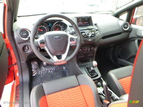 St Recaro Molten Orange Interior 2014 Ford Fiesta St Hatchback Photo