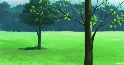Anime Forest Background Sketch