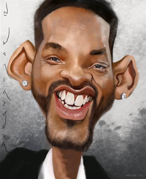 Will Smith Celebrity Caricature Drawing By Durandujar 5
