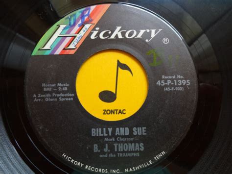 B J Thomas ~ Billy And Sue ~ 45s Record ~ Pop 1966 Vg Ebay