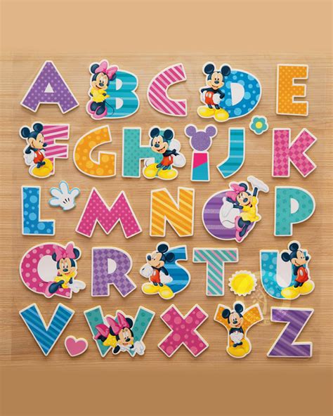 Wall Sticker Alphabet Mickey Mouse