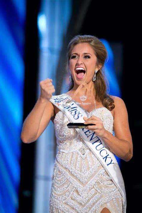 Ramsey Carpenter Miss Kentucky 2014 Celebrating Her Preliminary Talent Win At Miss America
