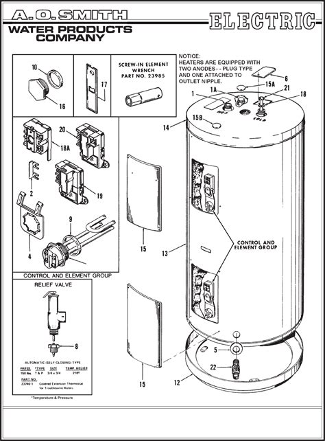 Ao Smith Water Heater Wiring Diagram