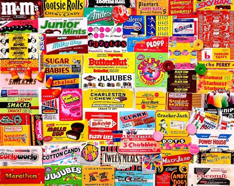 Hershey's bars, google eyes and white crepe paper (used to make streamers) easy. White Mountain Puzzles Candy Wrappers - 1000Piece Jigsaw ...