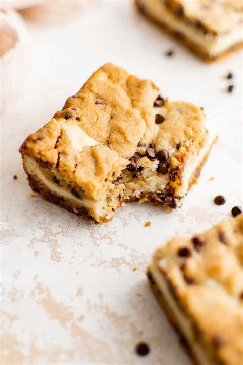 Chocolate Chip Cheesecake Bars Recipe The Cookie Rookie®