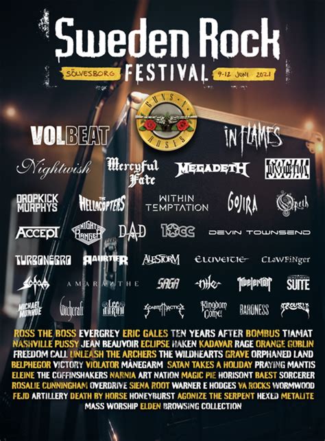 76 Band Bekräftade Till Sweden Rock Festival 2022