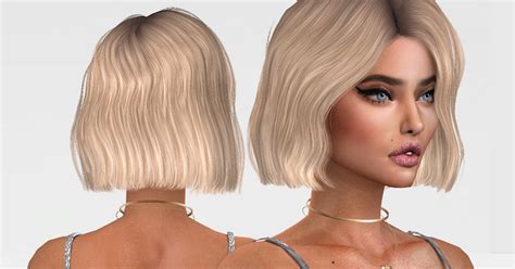 Simpliciaty Monica Hair Retexture At Ruchell Sims Sims 4 Updates Vrogue