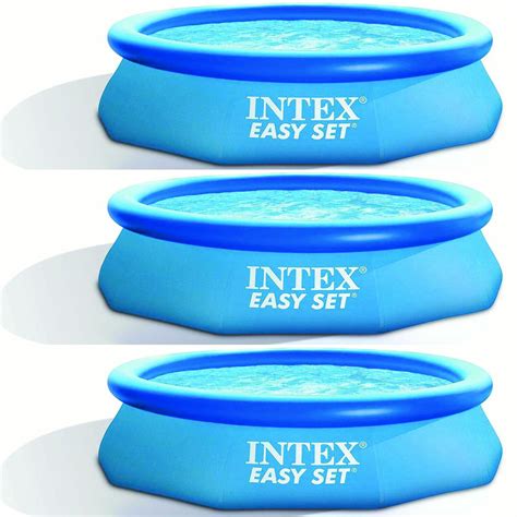 Intex Easy Set 10ft X 30ft X 30in Above Ground Inflatable Round Pool 3