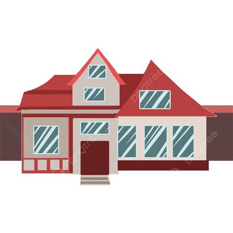 Red Mansion House Red Mansion House Png Transparent Clipart Image