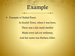 Ballad Examples