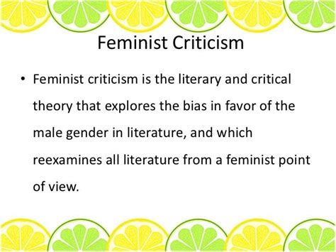 Feminist Criticism Final