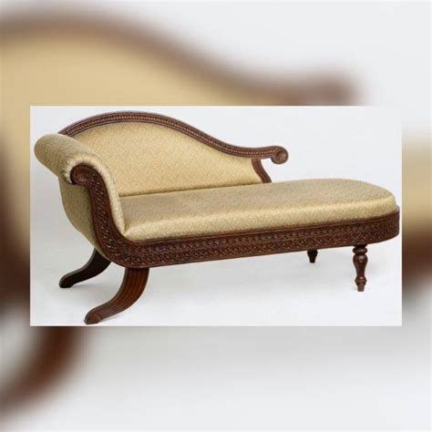 Tayyaba Enterprises Royal Look Wooden Couch Long Chaise For Living Room