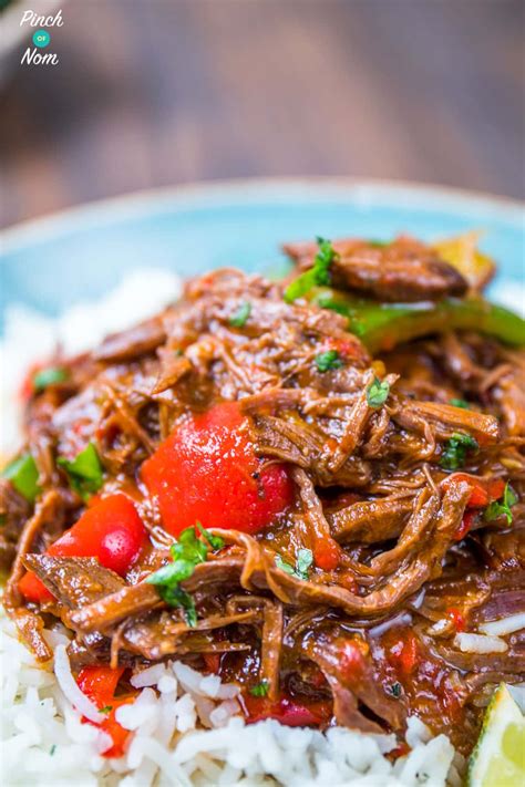 Cuban Beef Ropa Vieja Pinch Of Nom Slimming Recipes