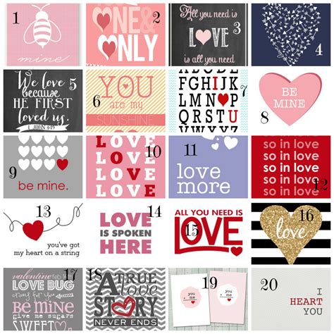 20 Free Valentine Printables Valentines Printables Free Valentines