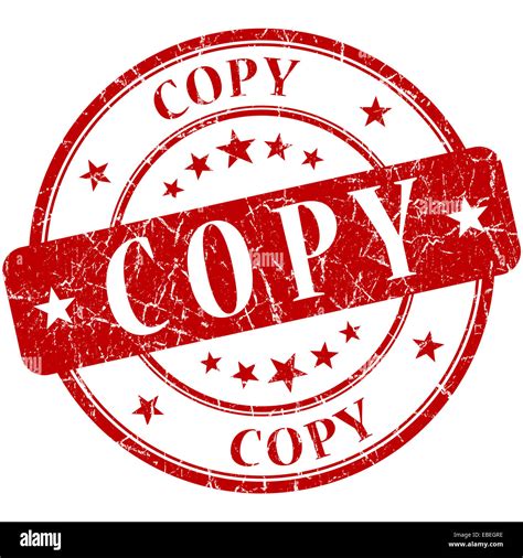 Copy Red Stamp Stock Photo Alamy