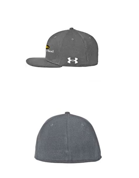 Under Armour Flat Bill Cap Solid Golden Stiches Embroidery