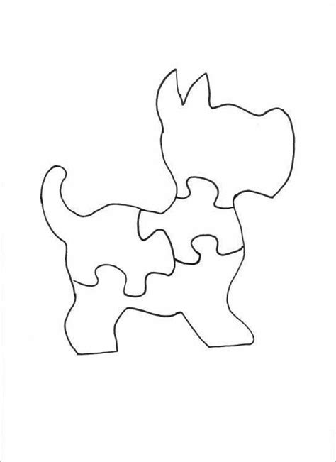 Scotty Dog Puzzle Pattern Padrões De Serra Serra De Rolagem