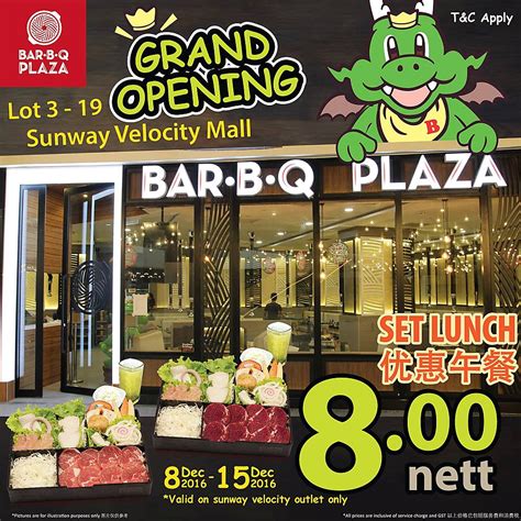 Click here to view our restaurant on google map! New BarBQ Plaza Restaurant at Sunway Velocity Mall ...