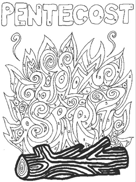 Pentecost Coloring Page Coloring Pages