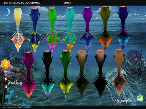 Dsf Tail Mermaid Catatumbo By Dansimsfantasy Sims Sims 4 Sims 4