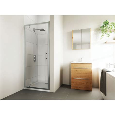 Flair Showers Verve Pivot Shower Door 800mm Silver Vpd80sc