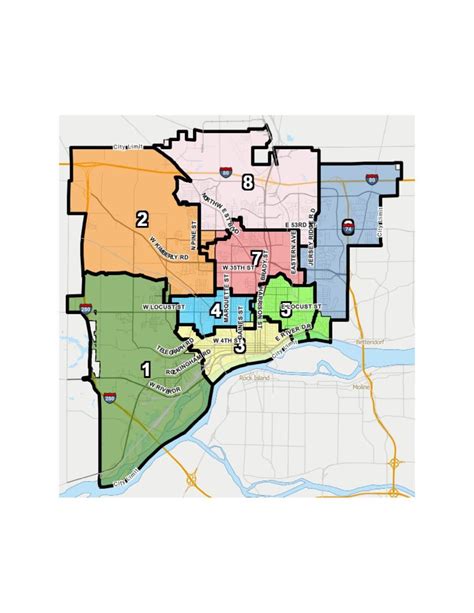 City Of Davenport 2021 Ward Map Adopted