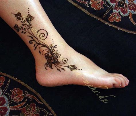 Foot Tattoos Henna Style