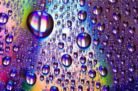 Colored Water Drops Stock Photo Image Of Macro Clear 6065574